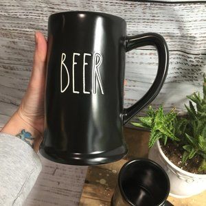 1 Rae Dunn "BEER" Black beer mugs - U-17